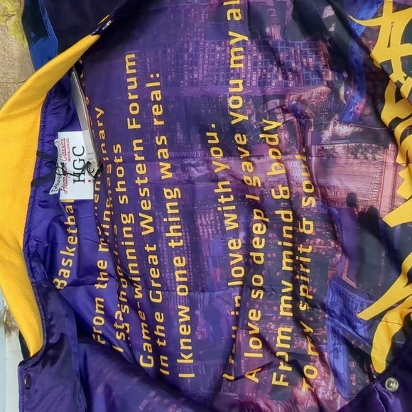 HEADGEAR classics purple alt Kobe Crenshaw satin jacket size medium - Picture 7 of 9